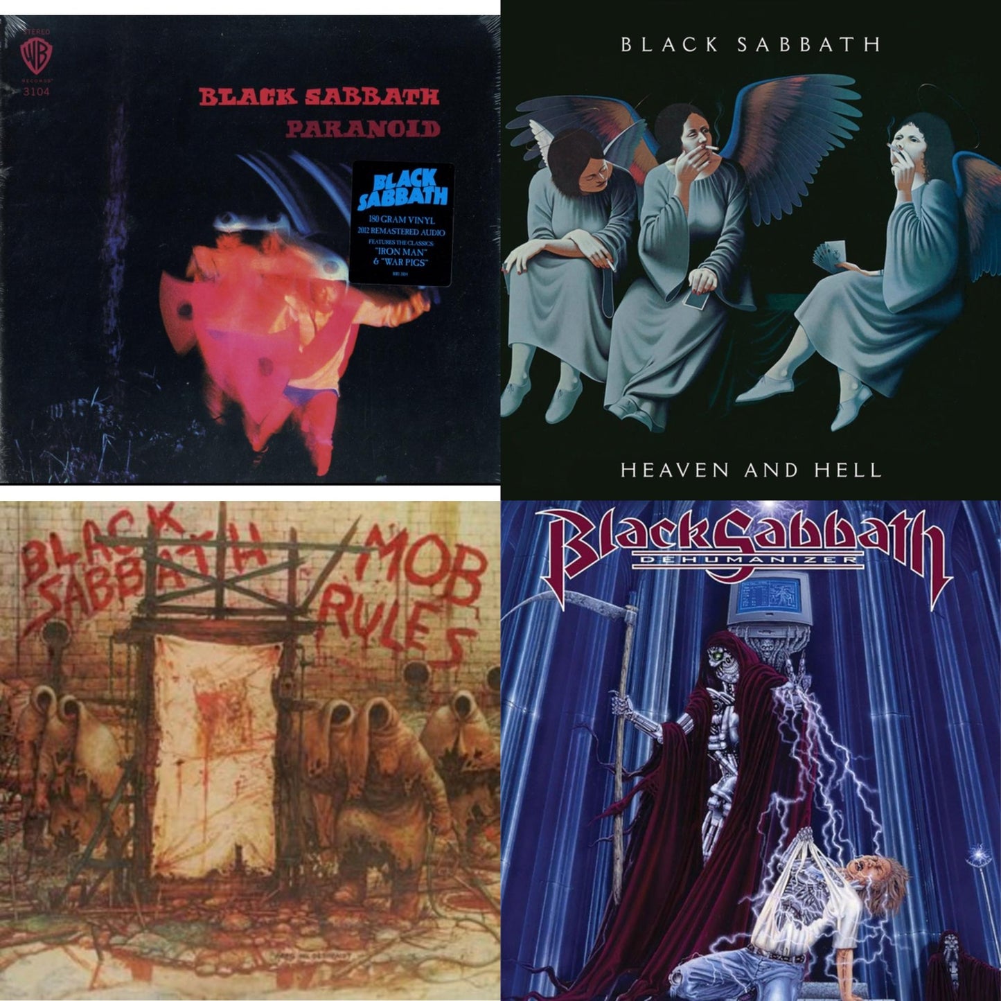 Black Sabbath - Paranoid (180G) & Heaven & Hell (Deluxe/2LP) & Mob Rules (Deluxe/2LP) & Dehumanizer (Deluxe Edition/2LP) (Rocktober)