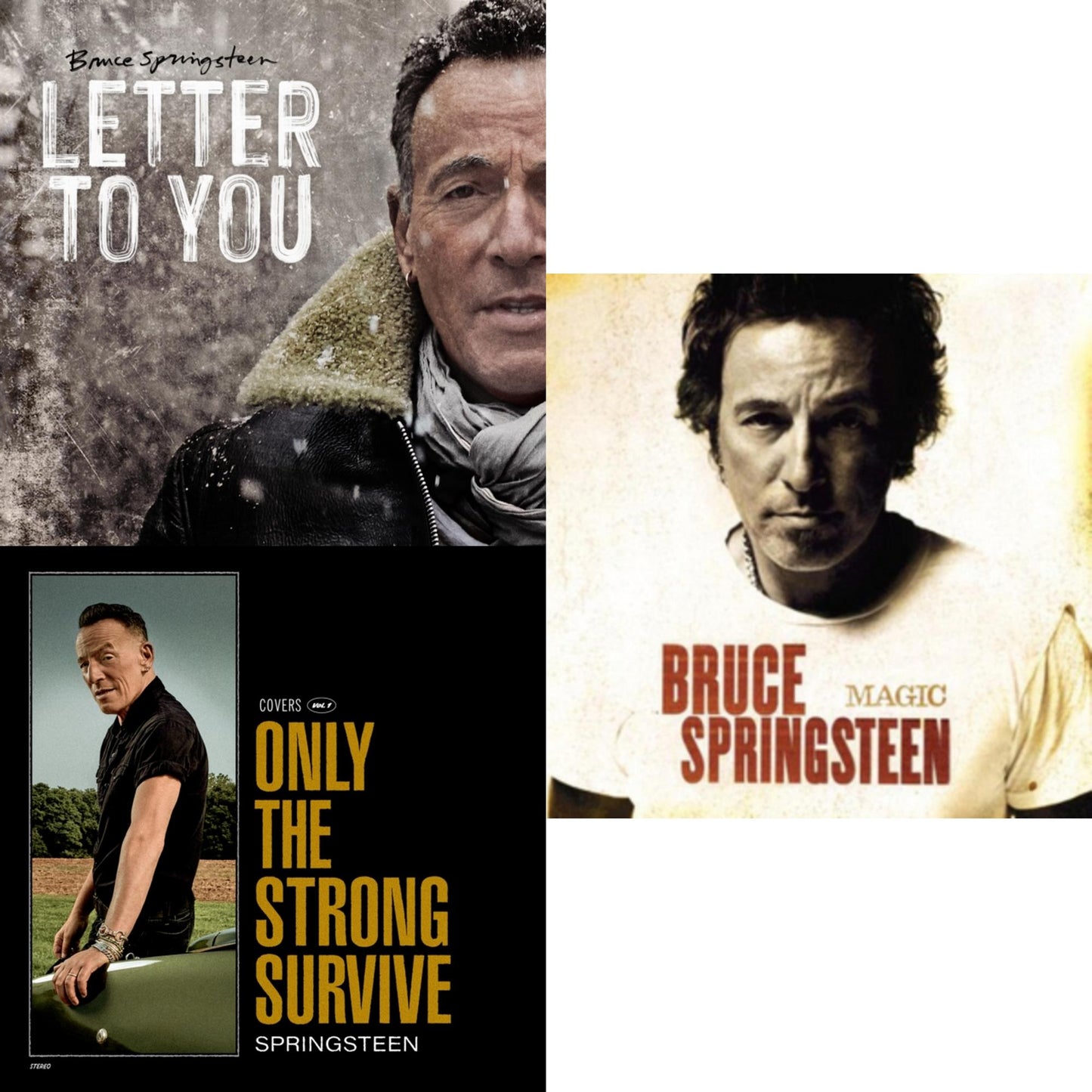 Bruce Springsteen - Letter To You (2LP/140G) & Only The Strong Survive (2LP/140G/D-Side Etching) & Magic (180G)