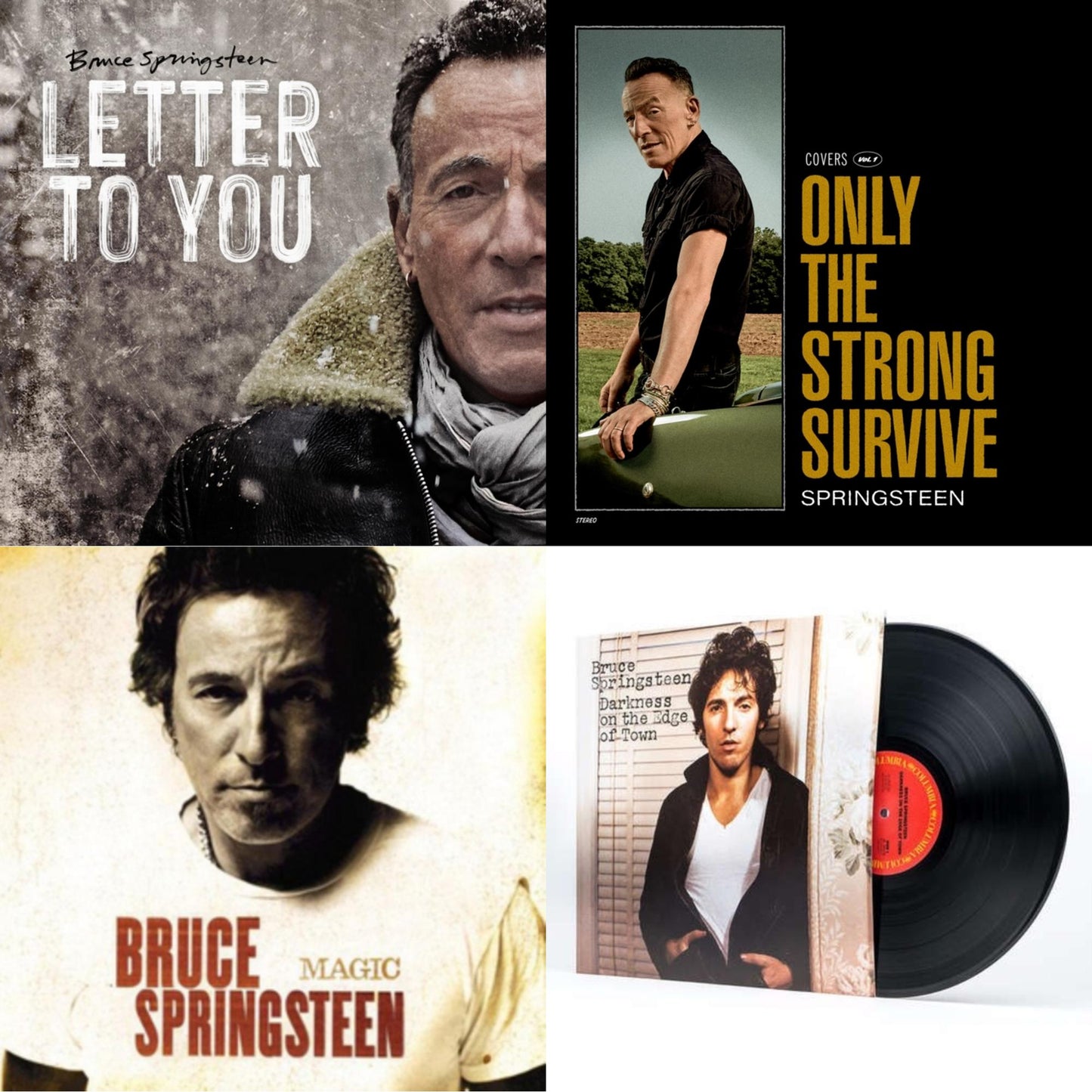 Bruce Springsteen - Letter To You (2LP/140G) & Only The Strong Survive (2LP/140G/D-Side Etching) & Magic (180G) & Darkness On The Edge Of Town (180G)