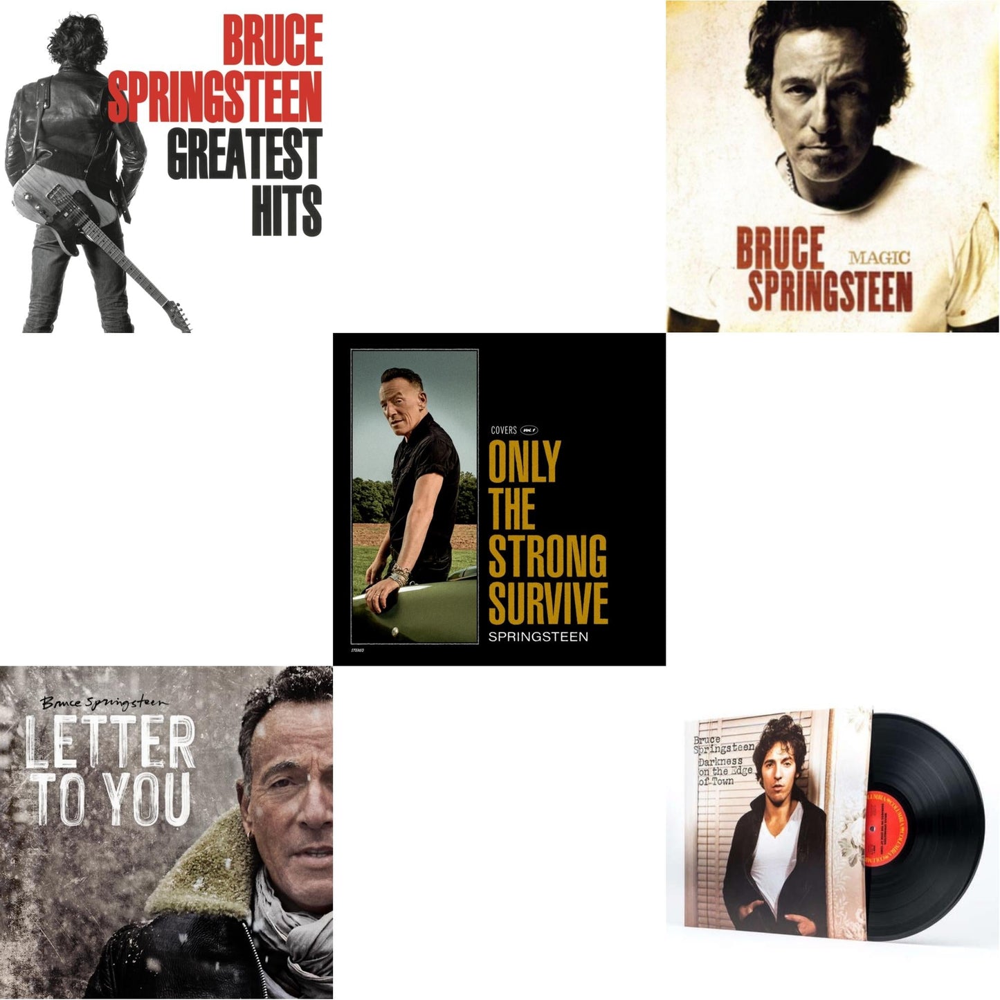 Bruce Springsteen - Greatest Hits (2 LP/150G Vinyl/Dl Code) & Letter To You (2LP/140G) & Only The Strong Survive (2LP/140G/D-Side Etching) & Magic (180G) & Darkness On The Edge Of Town (180G)