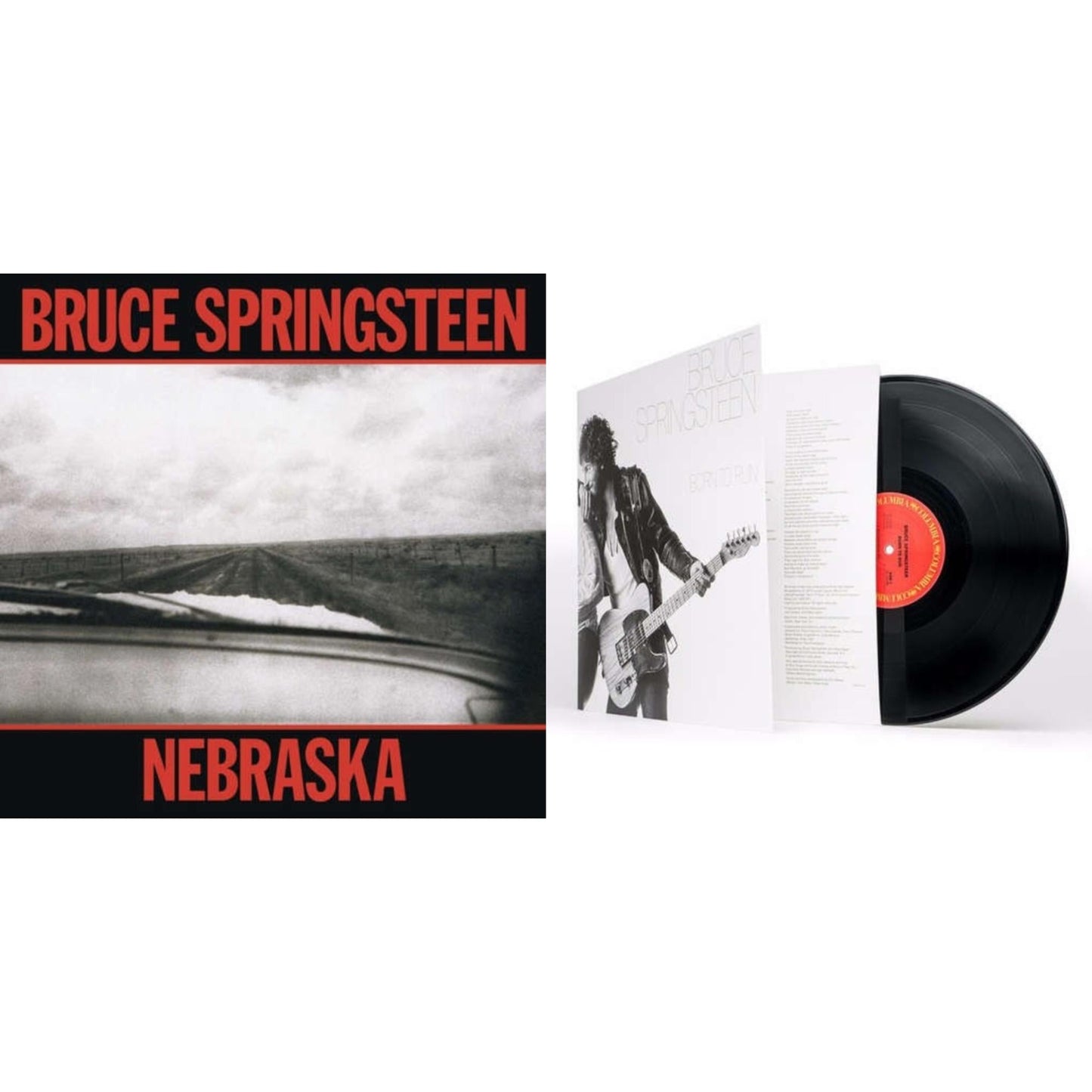 Bruce Springsteen - Born To Run (180G/Gatefold) & Nebraska (180G) - LP Vinyl Bundle