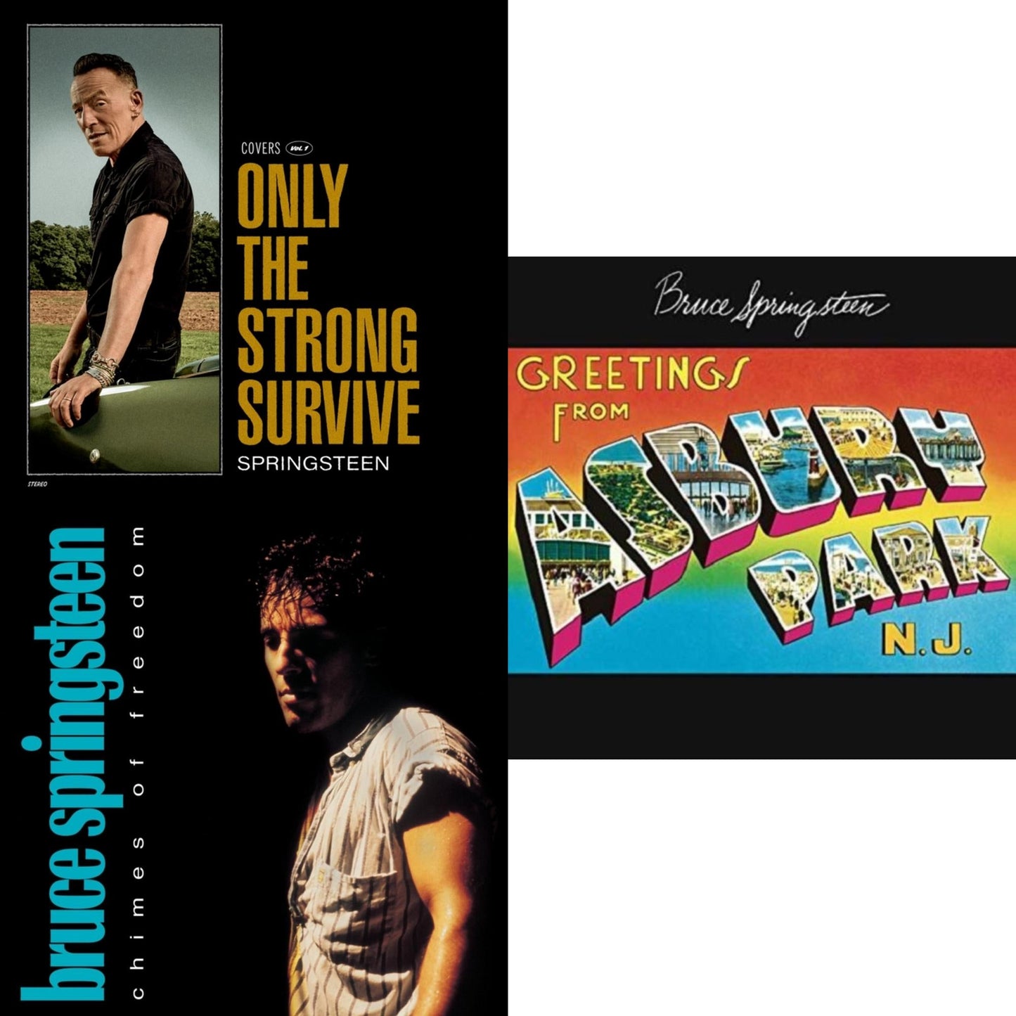 Bruce Springsteen - Only The Strong Survive & Chimes Of Freedom & Greetings From Ashbury Park Nj - CD Bundle