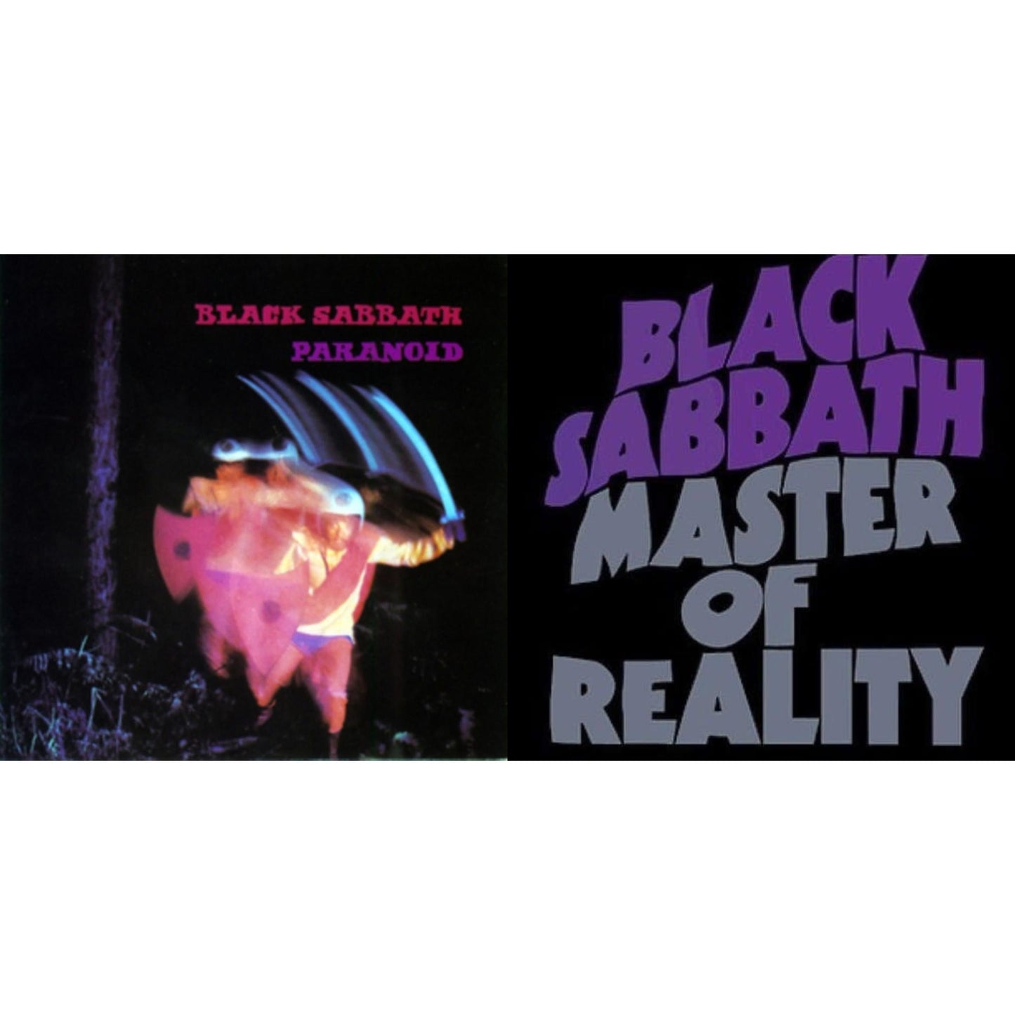 Black Sabbath - Paranoid & Master Of Reality - LP Vinyl Bundle
