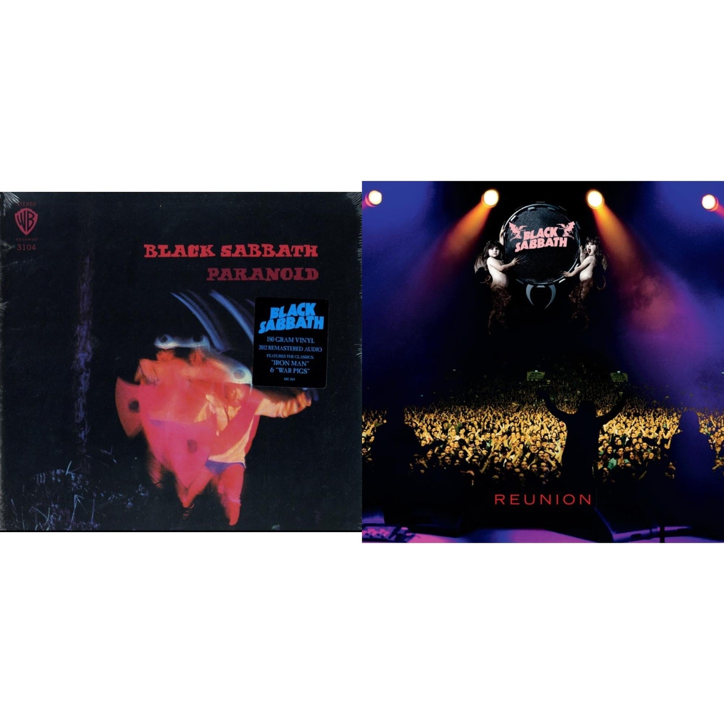 Black Sabbath - Paranoid (180G) & Reunion (3LP)