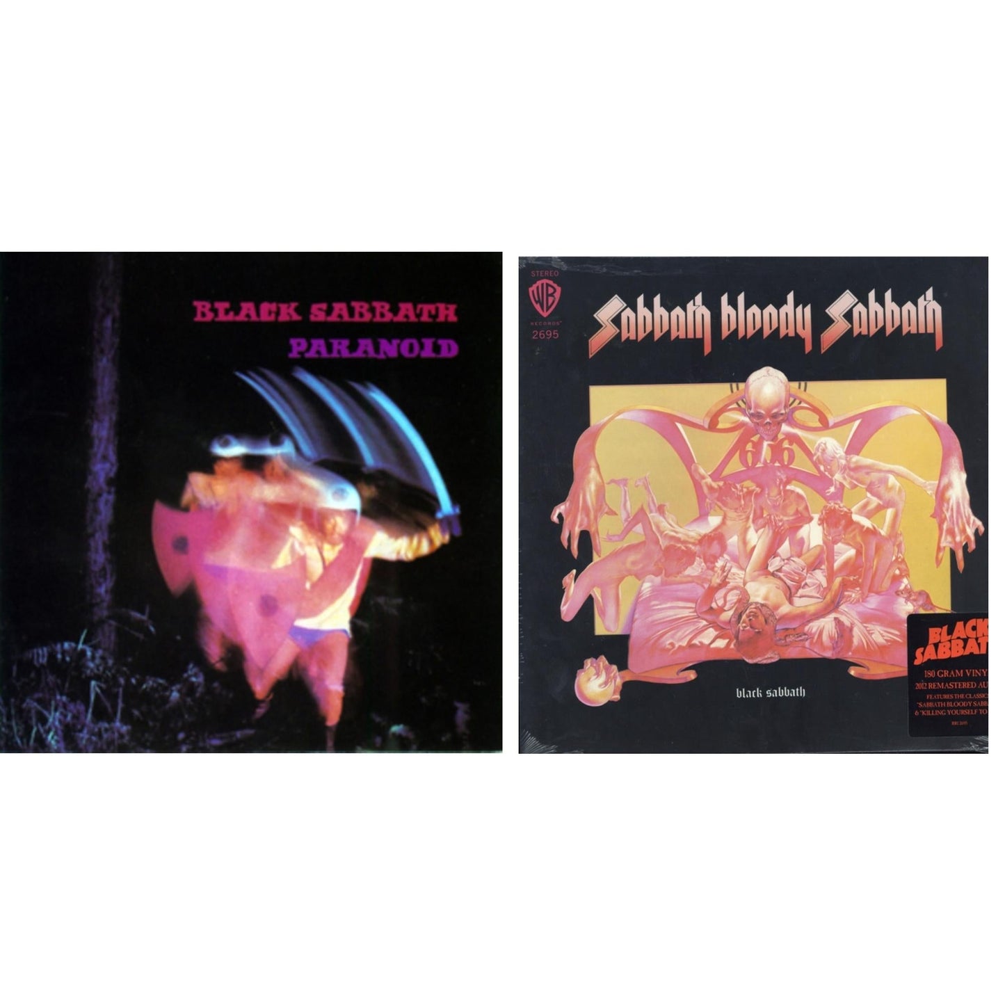 Black Sabbath - Sabbath Bloody Sabbath (180G) & Paranoid - LP Vinyl Bundle
