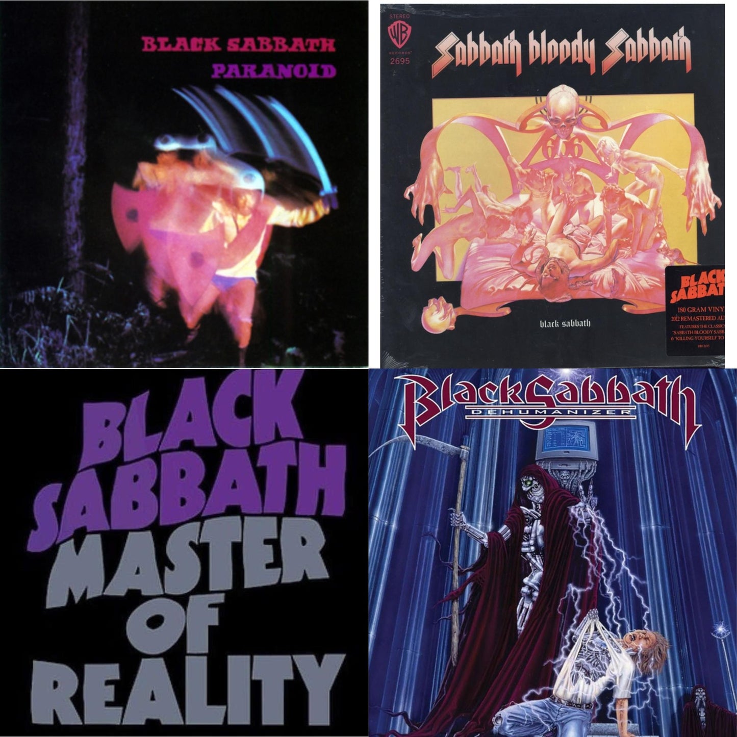Black Sabbath - Sabbath Bloody Sabbath (180G) & Paranoid & Master Of Reality & Dehumanizer (Deluxe Edition/2LP) (Rocktober)
