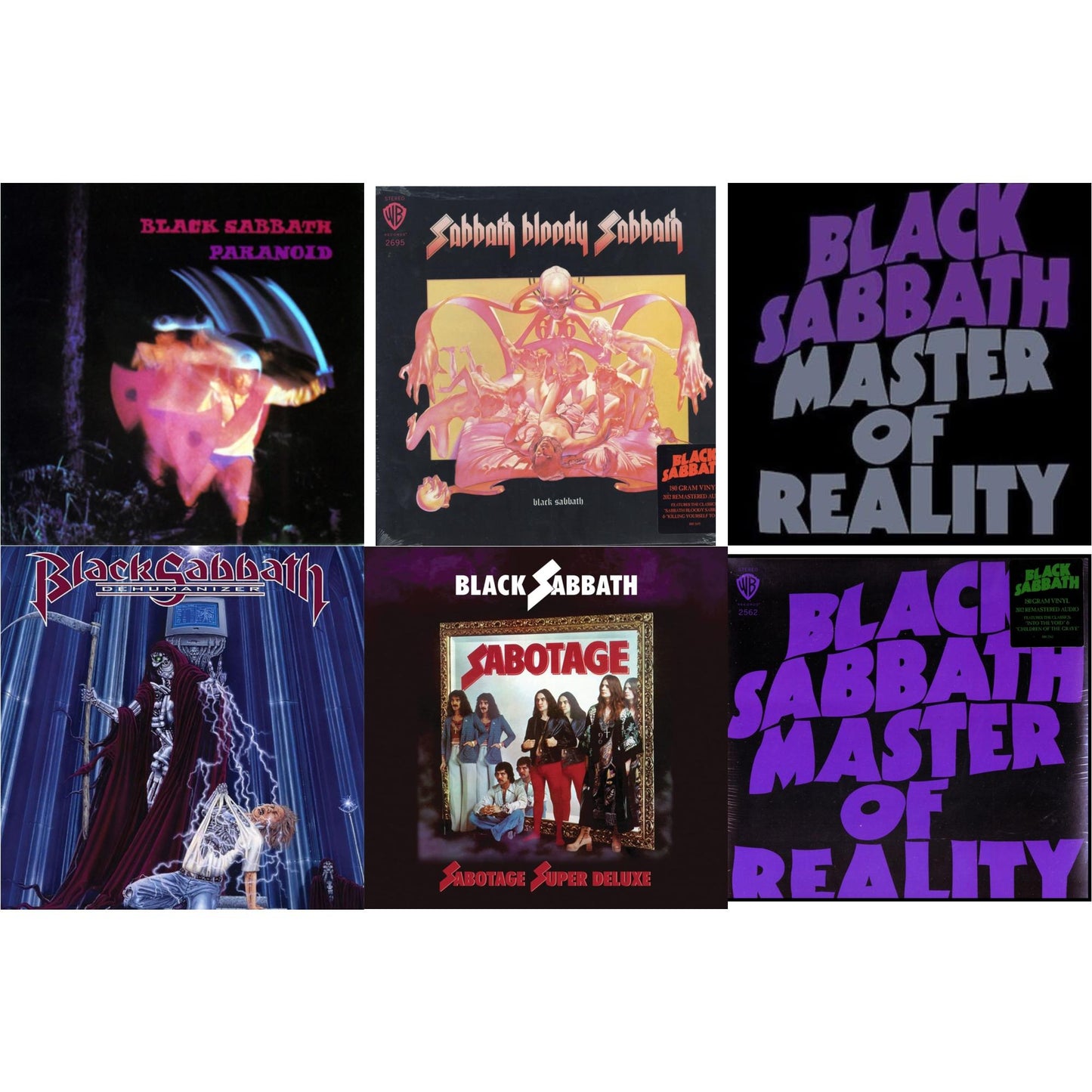 Black Sabbath - Sabbath Bloody Sabbath (180G) & Master Of Reality (180G) & Paranoid & Master Of Reality & Sabotage (Super Deluxe Edition/4LP/7Inch) & Dehumanizer (Deluxe Edition/2LP) (Rocktober)