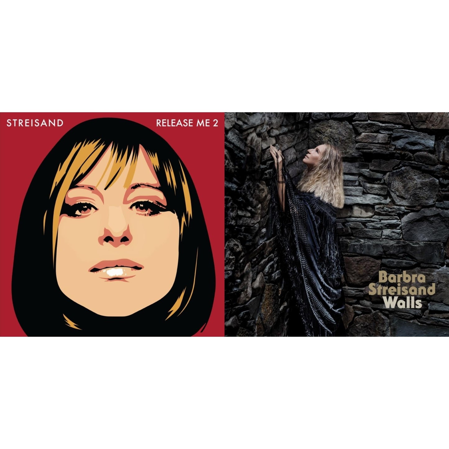 Barbra Streisand - Walls (150G/Dl Code) & Release Me 2 - LP Vinyl Bundle