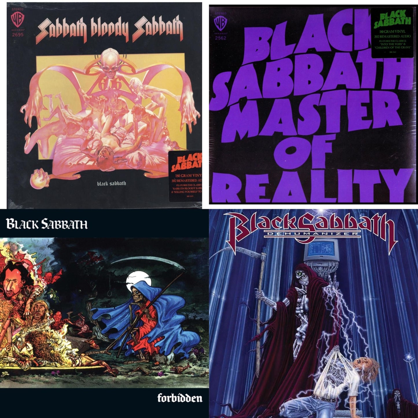 Black Sabbath - Sabbath Bloody Sabbath (180G) & Master Of Reality (180G) & Forbidden (2024 Tony Iommi Remix) & Dehumanizer (Deluxe Edition/2LP) (Rocktober)