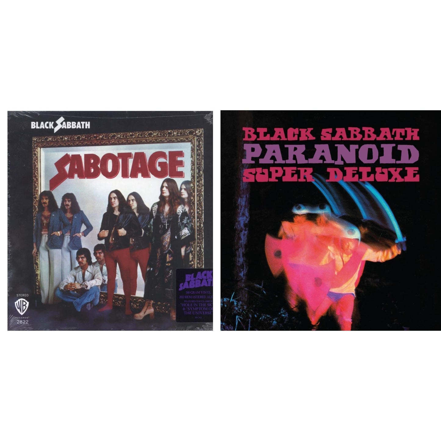 Black Sabbath - Sabotage (180G) & Paranoid (Deluxe Edition) - LP Vinyl Bundle