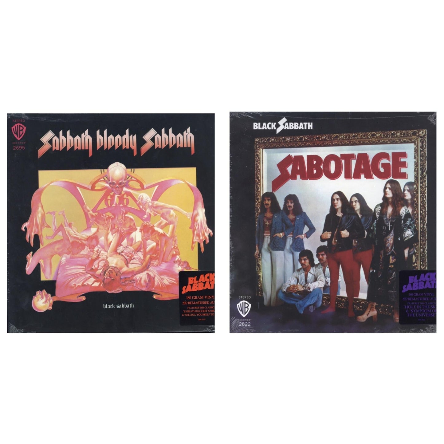 Black Sabbath - Sabbath Bloody Sabbath (180G) & Sabotage (180G) - LP Vinyl Bundle