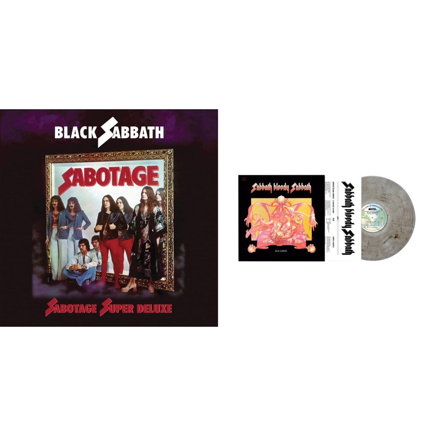 Black Sabbath - Sabotage (Super Deluxe Edition/4LP/7Inch) & Sabbath Bloody Sabbath (Smoky LP Vinyl) (Syeor)