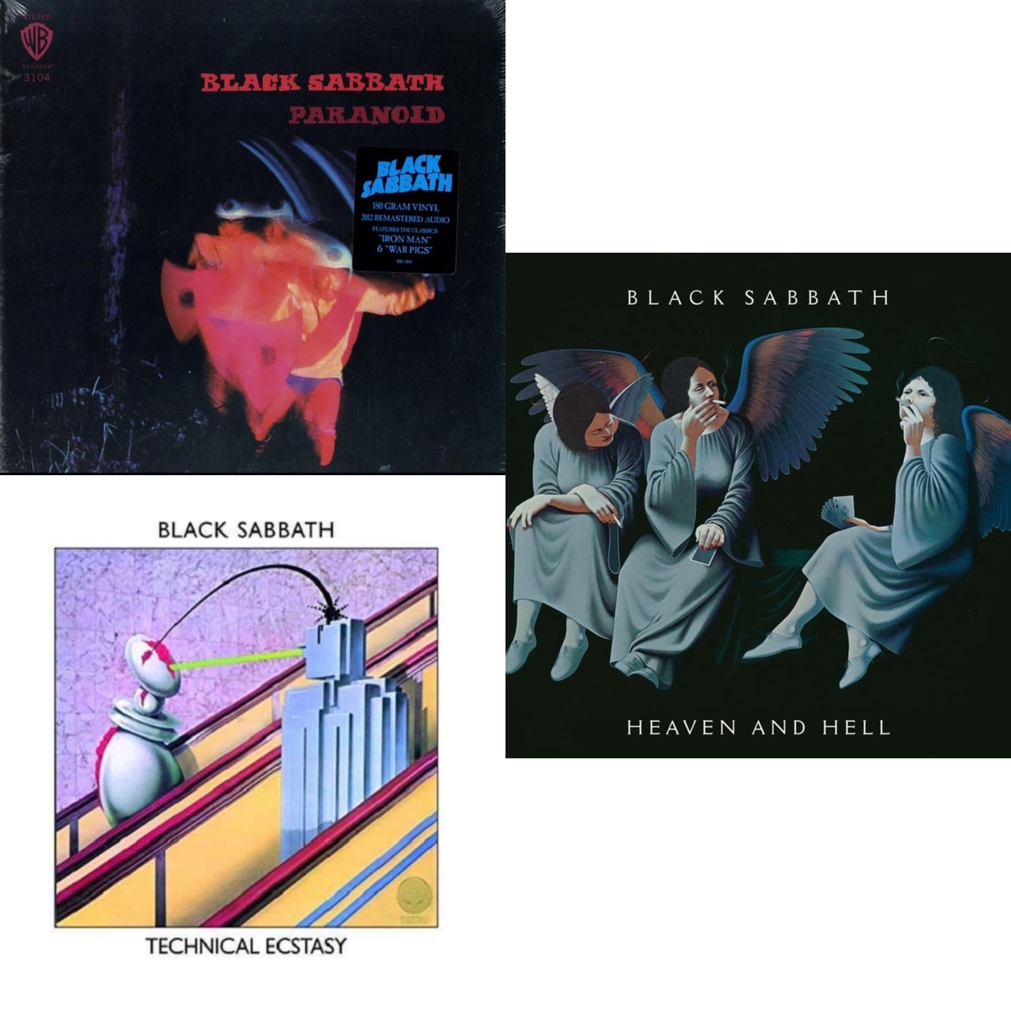 Black Sabbath - Paranoid (180G) & Technical Ecstasy & Heaven & Hell (Deluxe/2LP)
