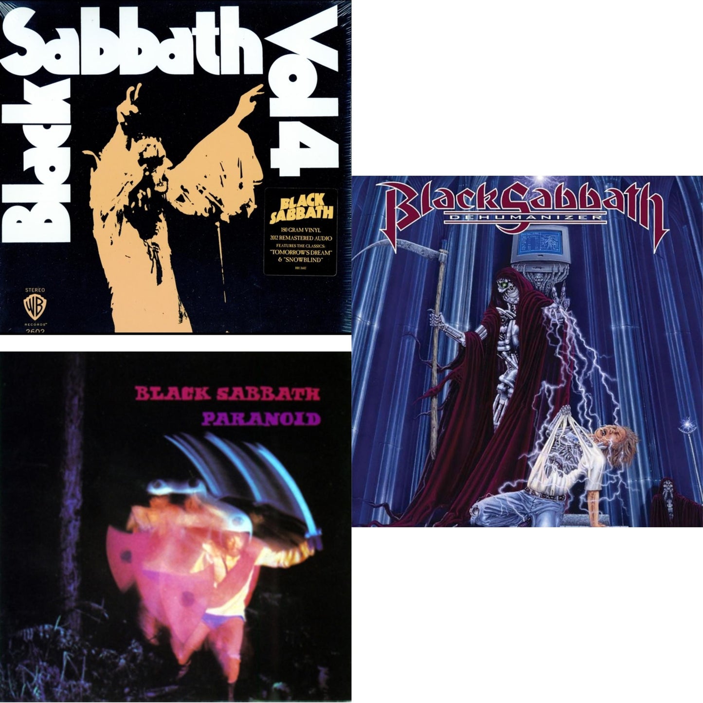 Black Sabbath - Vol. 4 (180G) & Paranoid & Dehumanizer (Deluxe Edition/2LP) (Rocktober)