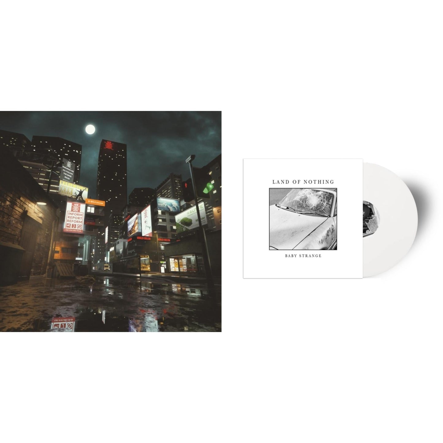 Baby Strange - Land Of Nothing (White Opaque LP Vinyl) (I) & World Below