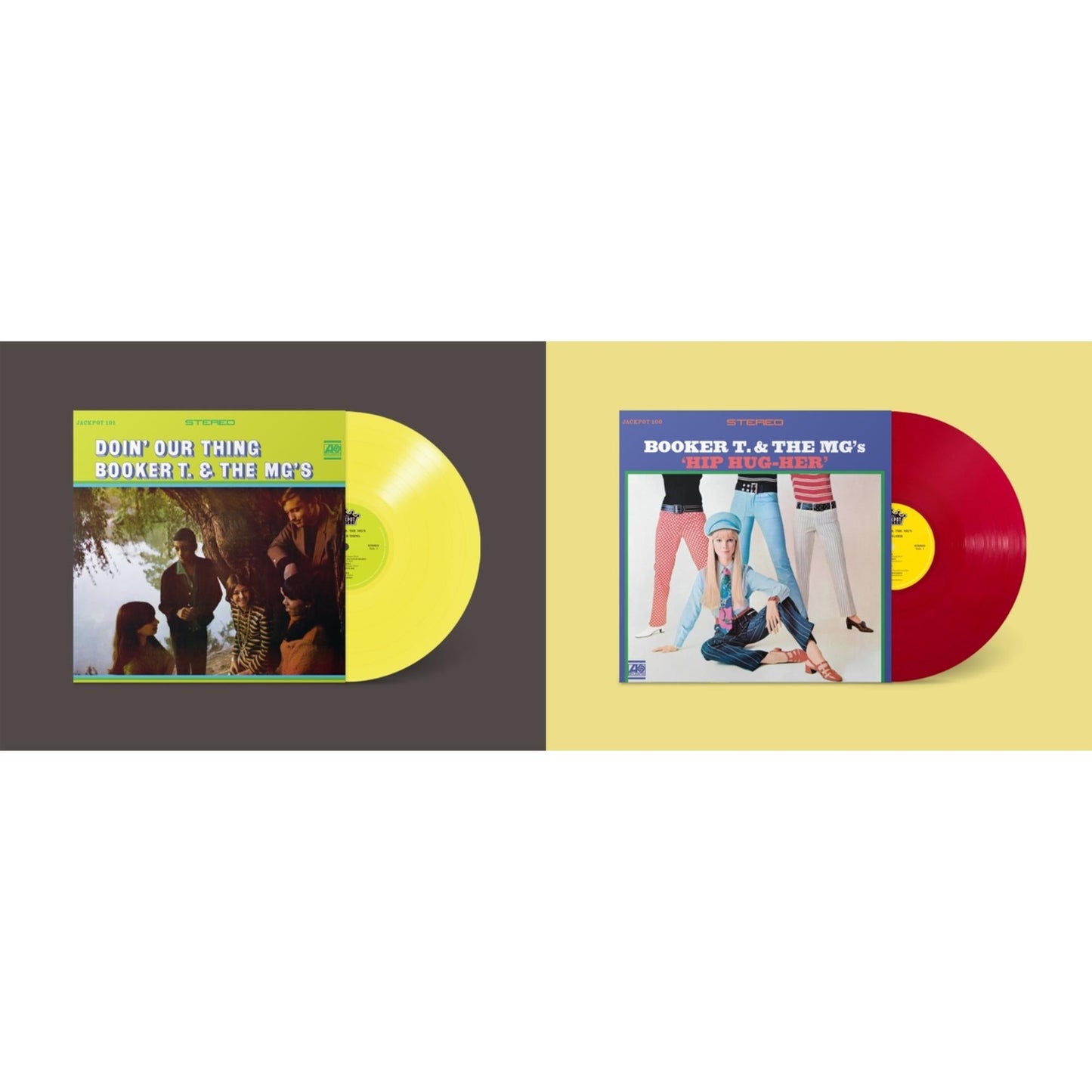 Booker T & The Mgs - Doin Our Thing (Yellow LP Vinyl) (Ams Exclusive) & Hip Hug-Her (Apple Red LP Vinyl) (Ams Exclusive)