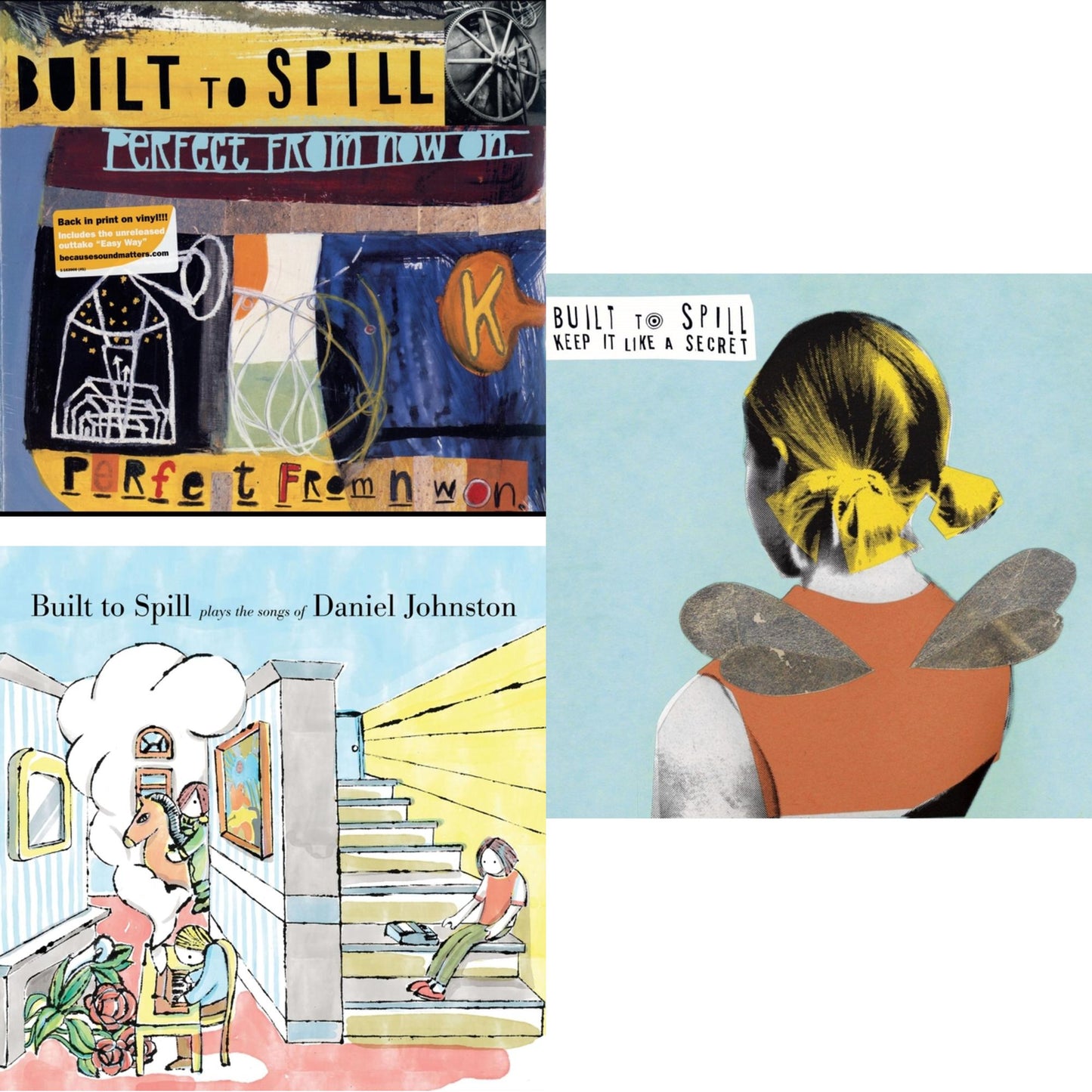 Built To Spill - Perfect From Now On & Built To Spill Plays The Songs Of Daniel Johnston & Keep It Like A Secret - LP Vinyl Bundle