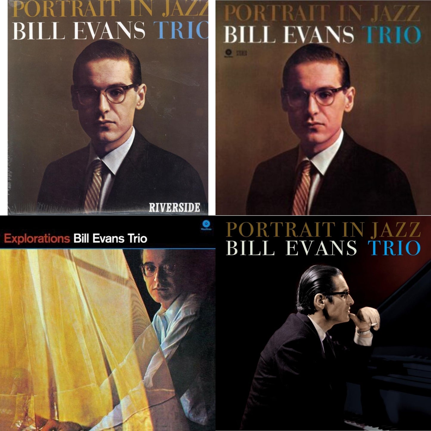 Bill Trio Evans - Portrait In Jazz & Portrait In Jazz & Explorations & Portrait In Jazz - LP Vinyl Bundle