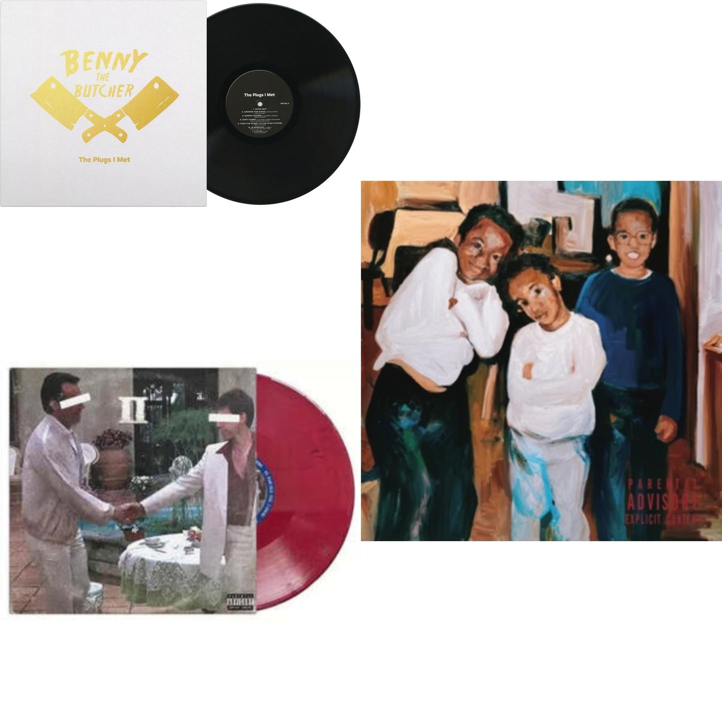 Benny The Butcher - Plugs I Met & Plugs I Met 2 (Burgundy LP Vinyl) & Tana Talk 4 (2LP)