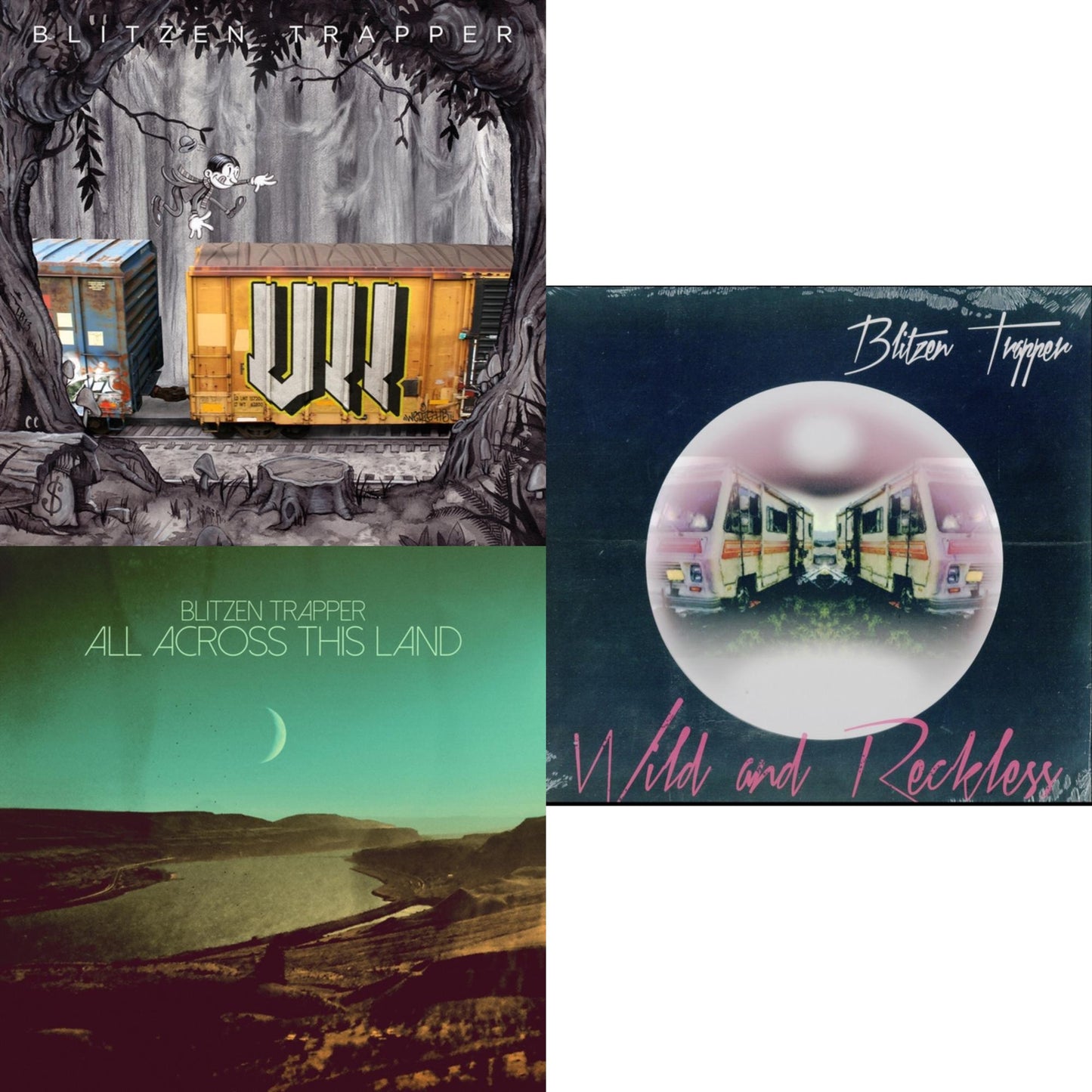 Blitzen Trapper - Vii (Limited Edition/Orange LP Vinyl) & All Across This Land (Limited Edition/Evergreen LP Vinyl) & Wild & Reckless