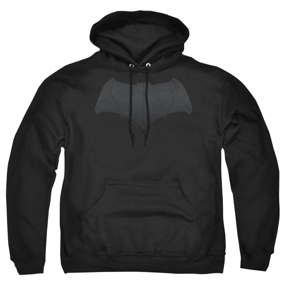 Batman V Superman Batman Logo Mens Hoodie Black Officially Licensed