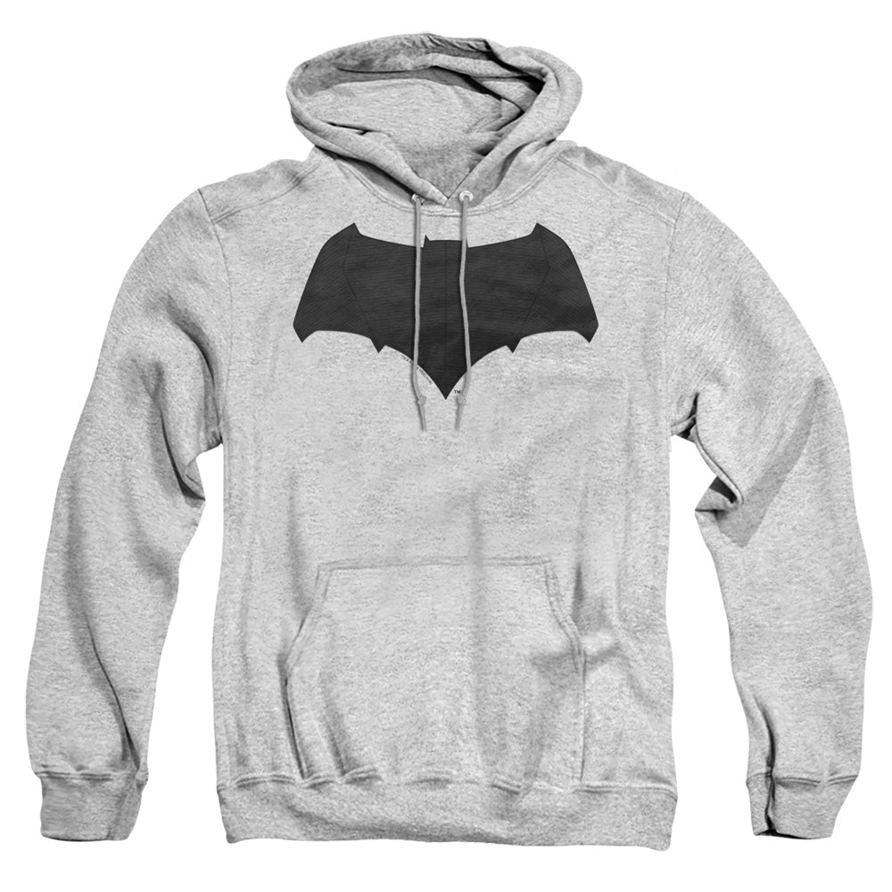 Batman V Superman Batman Logo Mens Hoodie Athletic Heather Officially Licensed