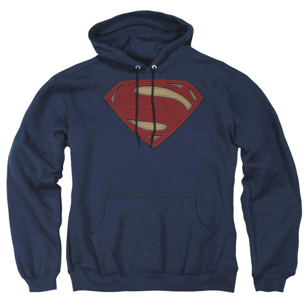 Batman V Superman Super Movie Logo Mens Hoodie Navy Officially Licensed