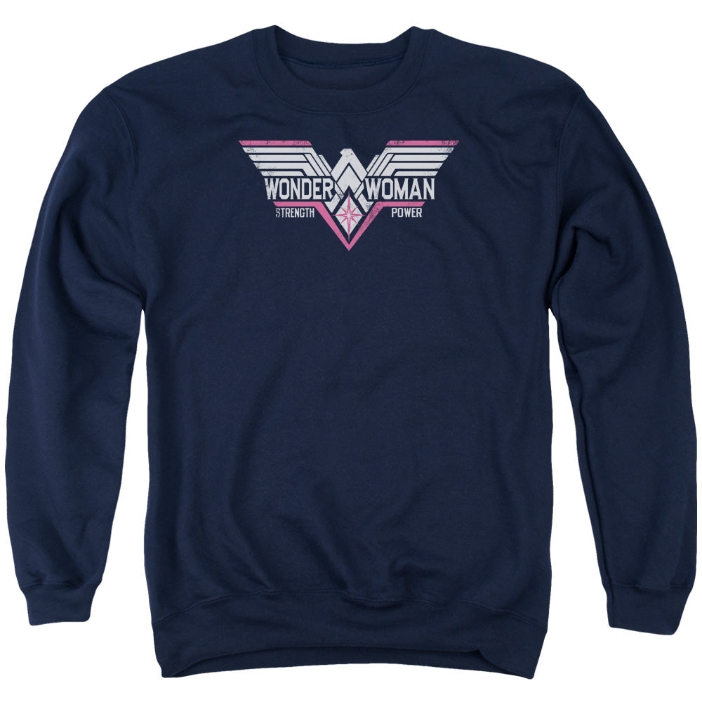 Batman V Superman Thunder Logo Mens Crewneck Sweatshirt Navy Officially Licensed