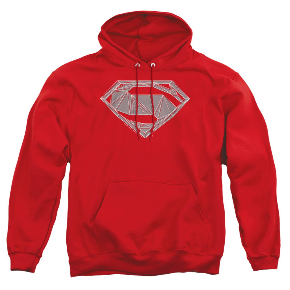Batman V Superman Techy S Mens Hoodie Red Officially Licensed