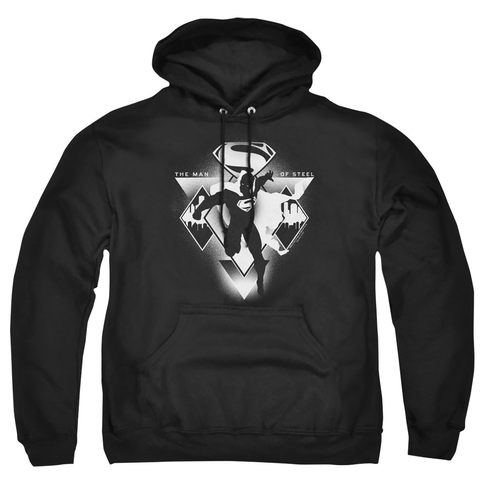 Batman V Superman Triple Diamond Mens Hoodie Black Officially Licensed