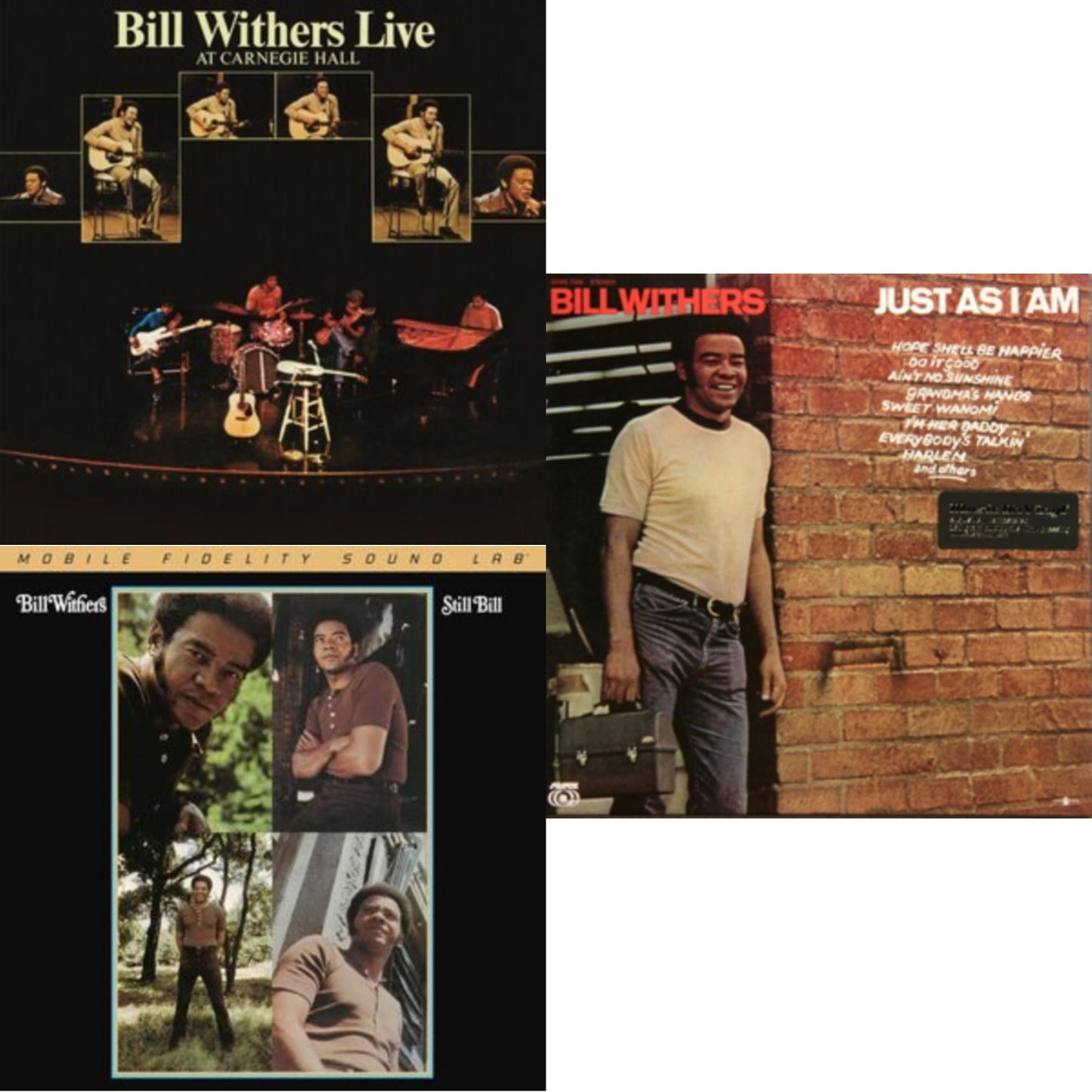 Bill Withers - Live At Carnegie Hall (2LP/Custard Vinyl/Remastered/50Th Anniversary) (Rsd Essential) & Still Bill (180G/Numbered) & Just As I Am (180G)