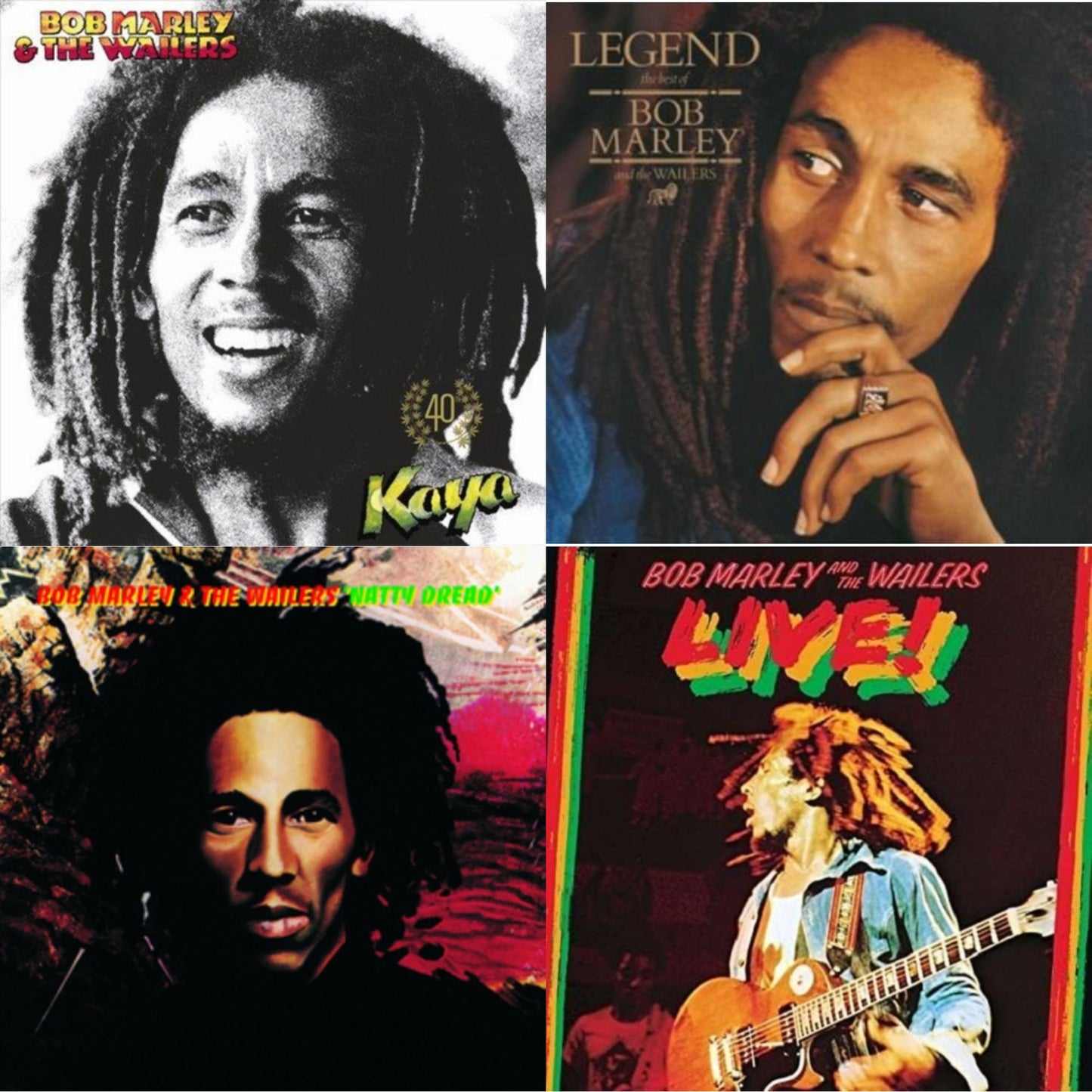 Bob & The Wailers Marley - Legend & Natty Dread (180G) & Live (180G) & Kaya 40 (2 LP)