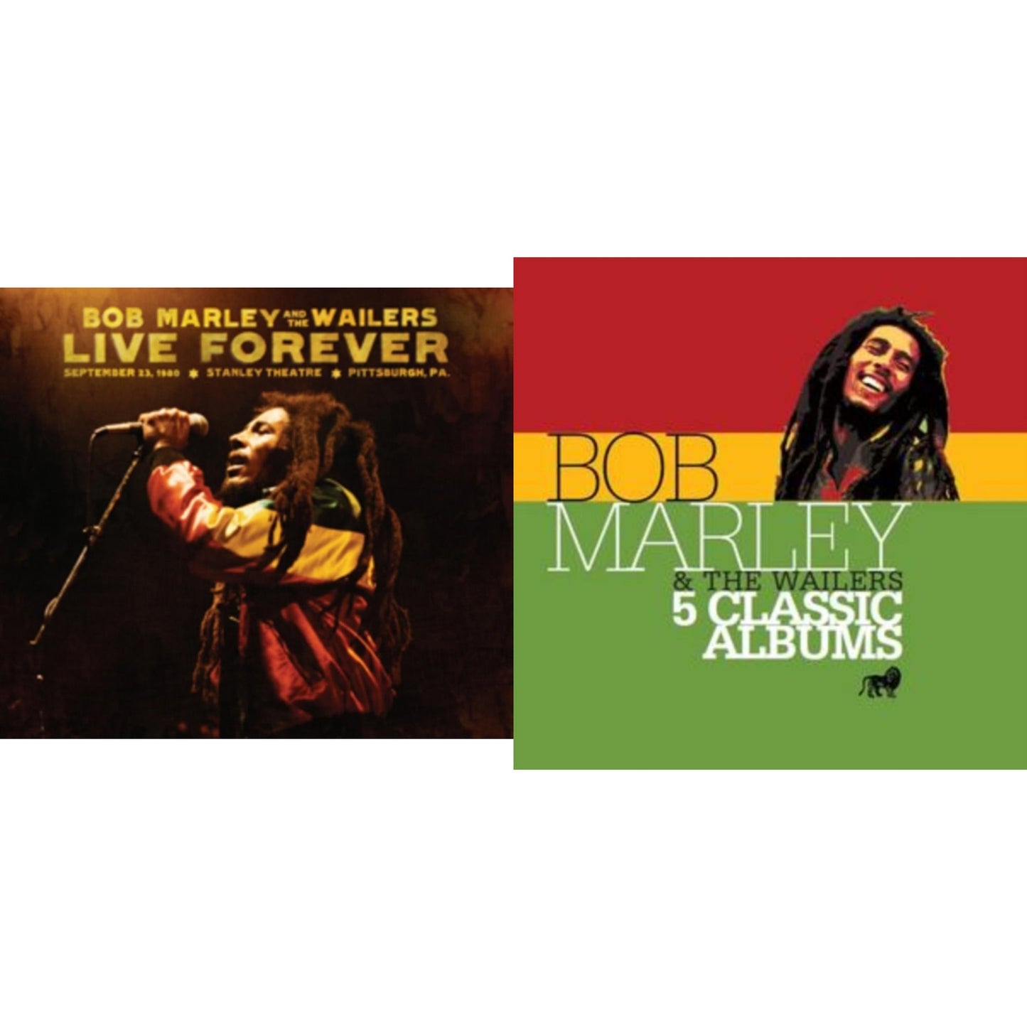 Bob & The Wailers Marley - 5 Classic Albums & Live Forever: Stanley Theatre Pittsburgh Pa September 23 1980 - CD Bundle