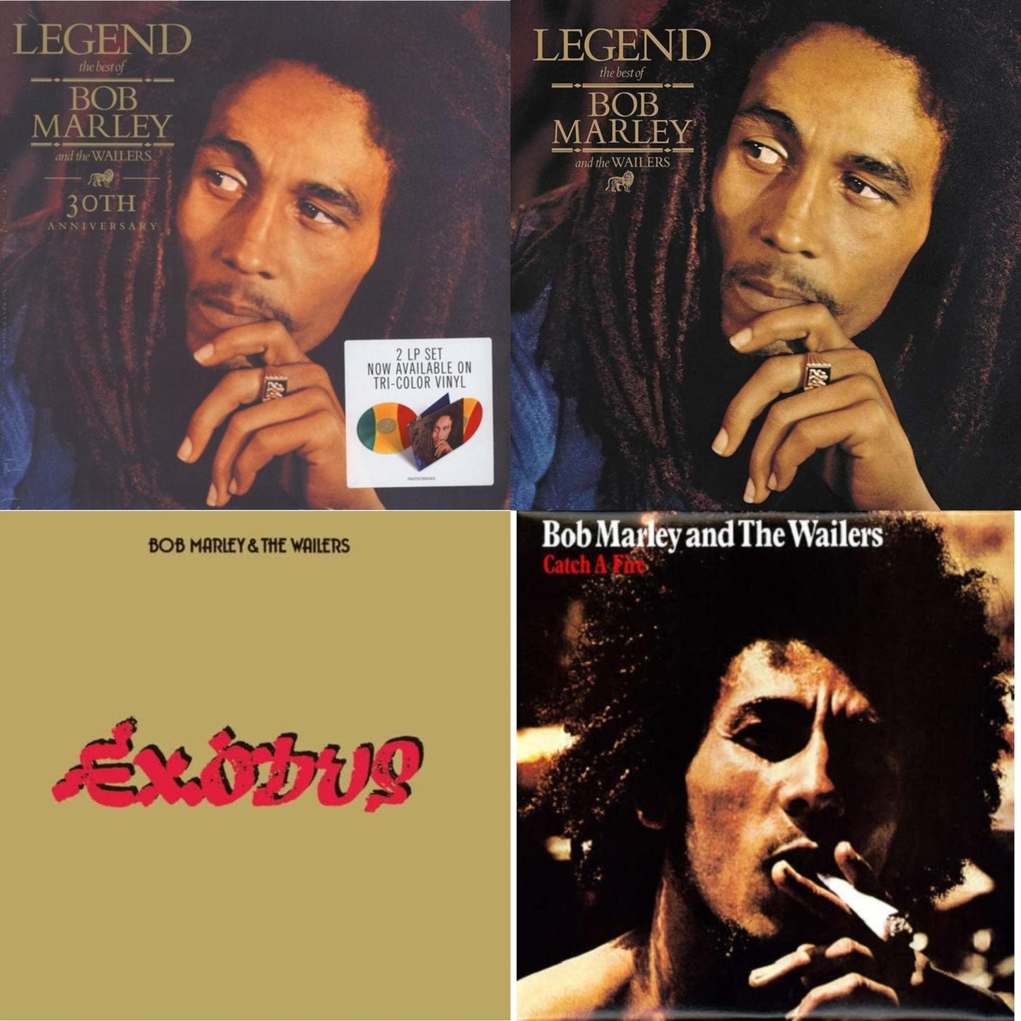 Bob & The Wailers Marley - Catch A Fire & Legend - The Best Of Bob Marley & The Wailers (2LP) & Legend (30Th Anniversary) & Exodus