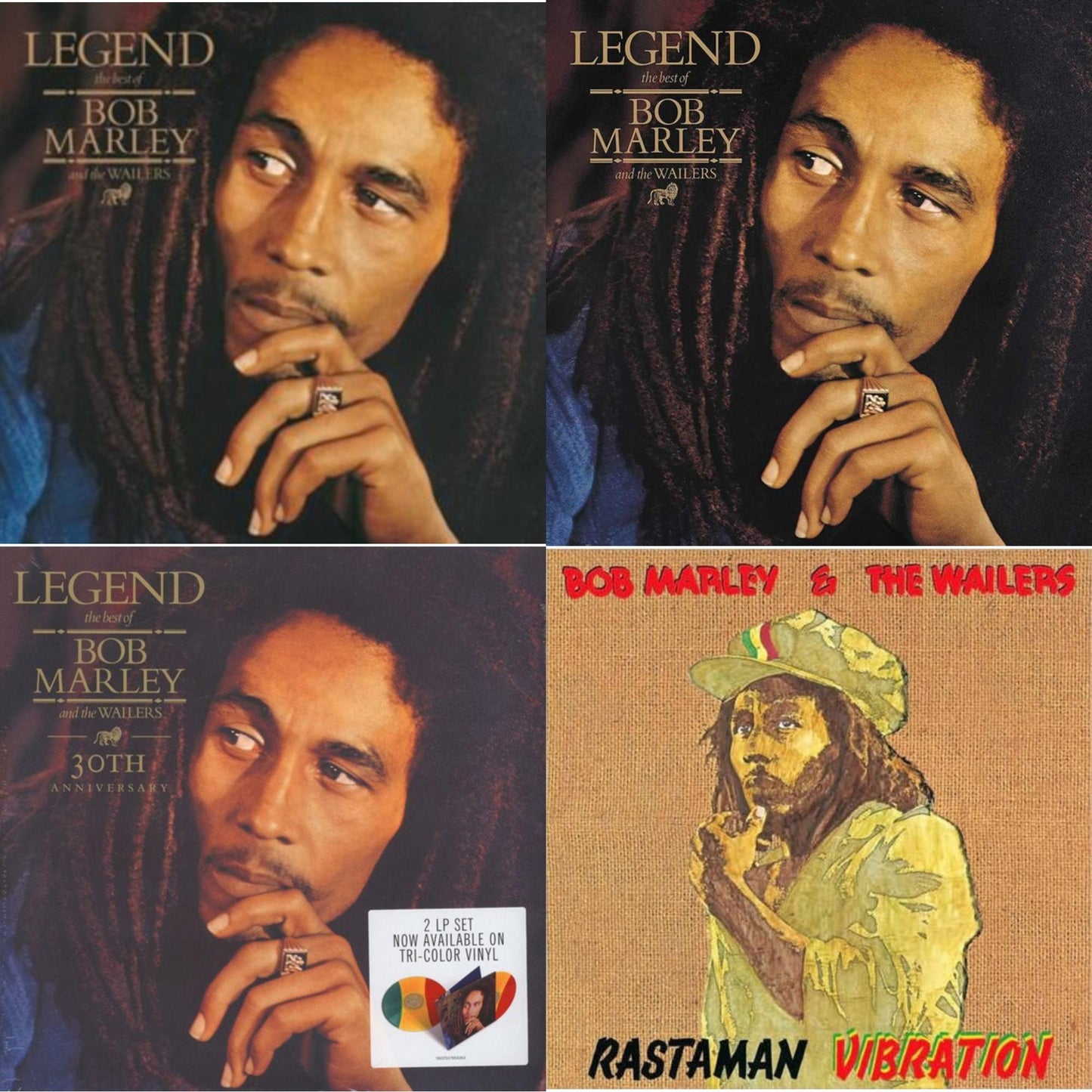 Bob & The Wailers Marley - Legend & Legend - The Best Of Bob Marley & The Wailers (2LP) & Legend (30Th Anniversary) & Rastaman Vibration