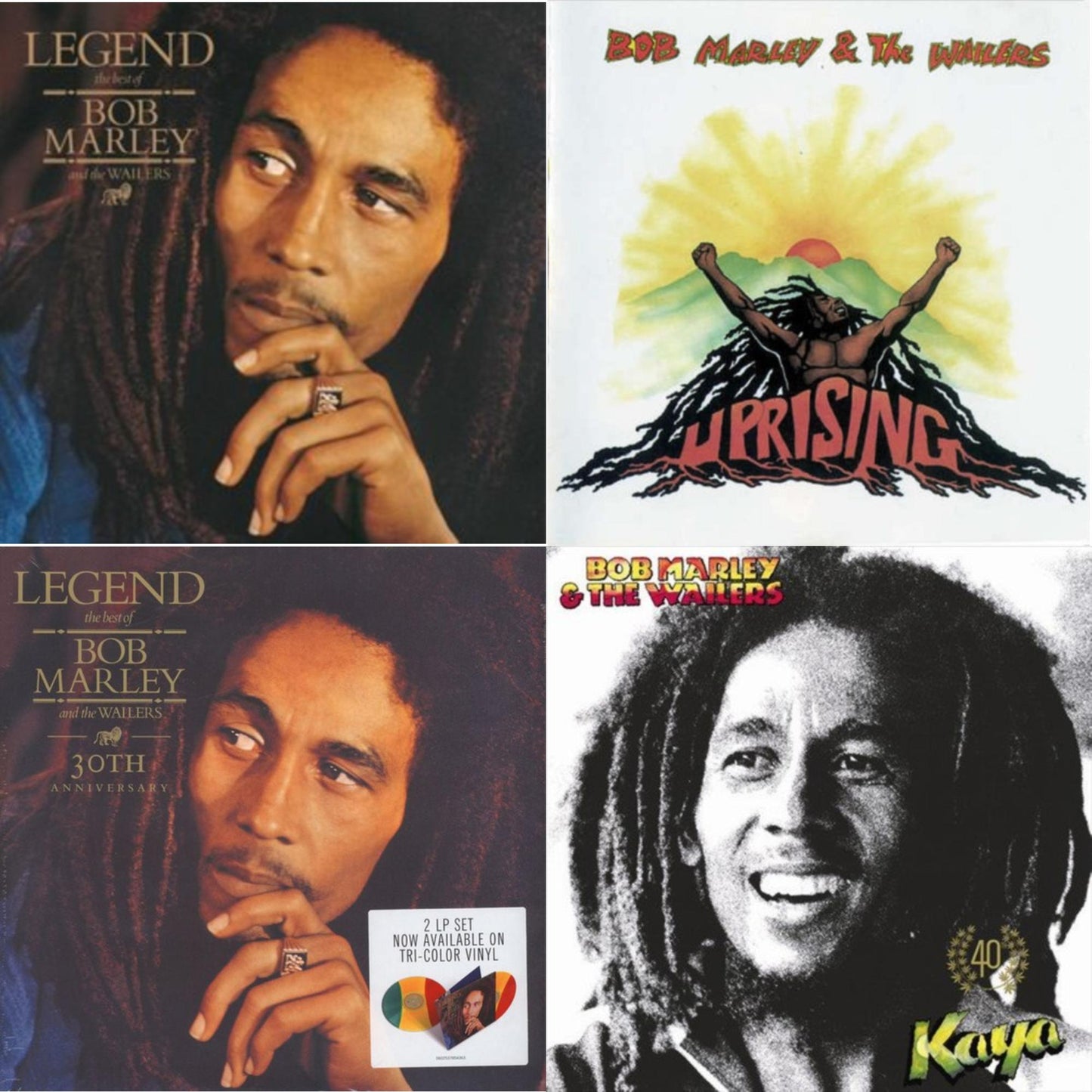 Bob & The Wailers Marley - Legend & Legend (30Th Anniversary) & Uprising & Kaya 40 (2 LP)