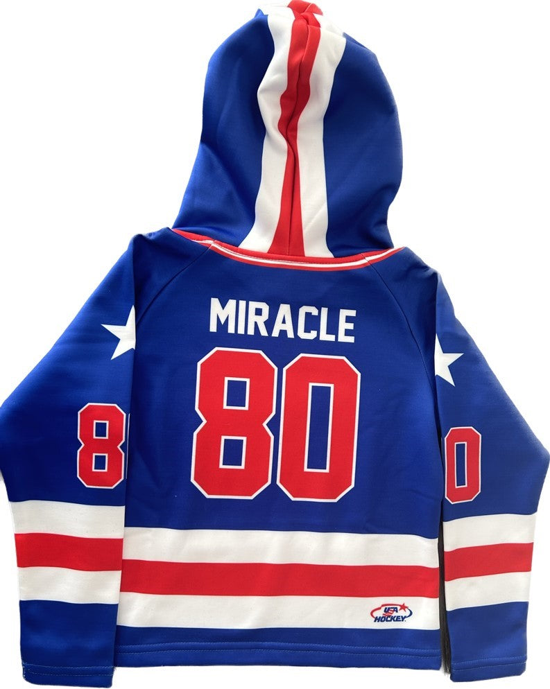 USA Hockey Miracle on Ice TODDLER Authentic Hoodie Royal BLUE