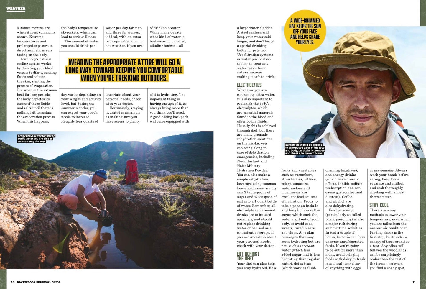 Backwoods Survival Guide - Living Off the Land No. 23: How To Stay Cool, Dealing with Bears, Predict Weather, Keeping A Chainsaw In Top Condition & Lots More!