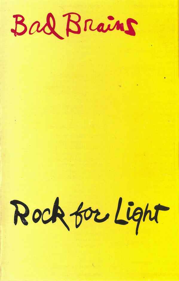 Bad Brains - Rock For Light (Yellow Cassette) Music Cassette Tape