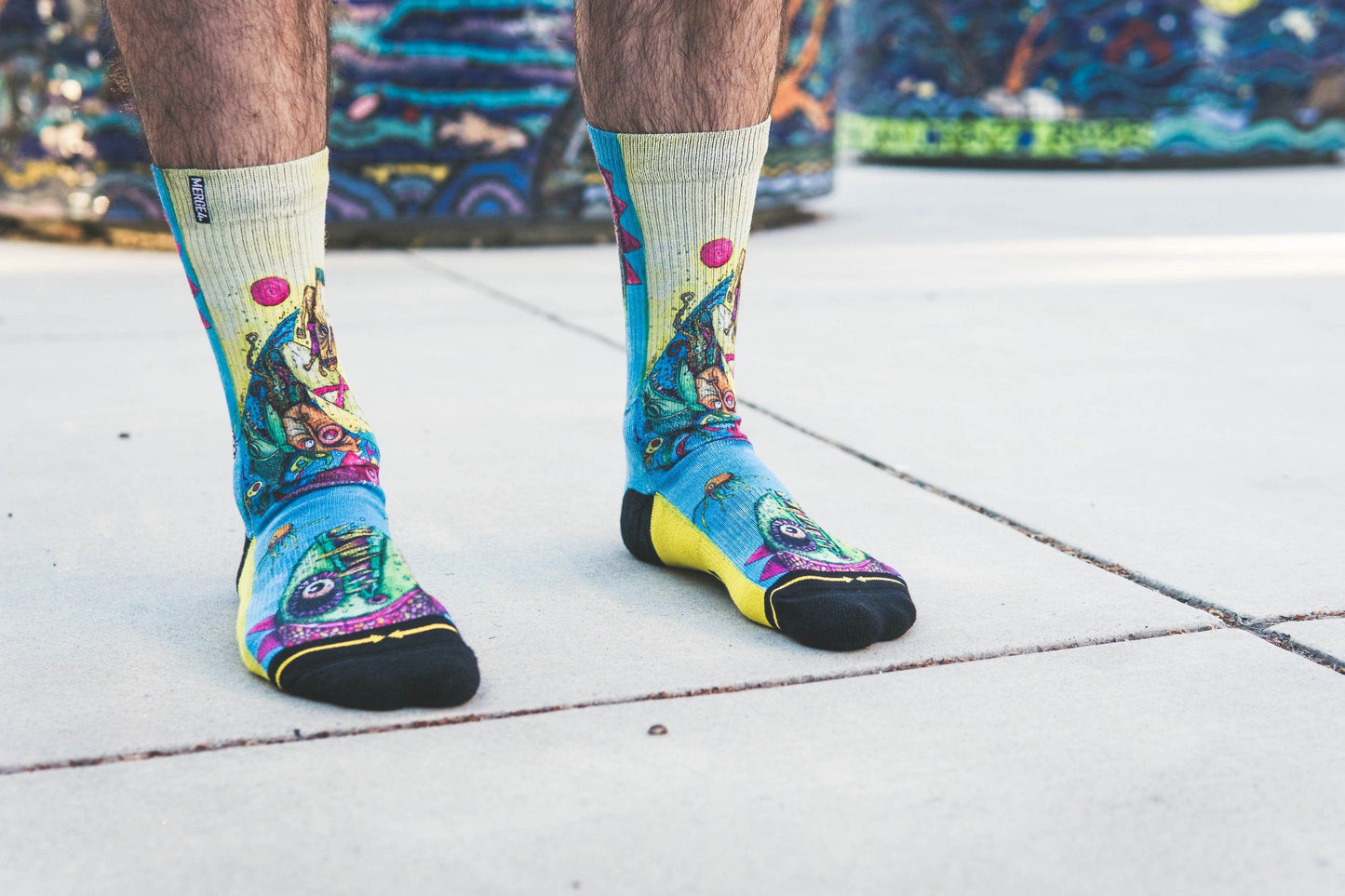 Bad Otis Link Big Fish Adult Crew Socks