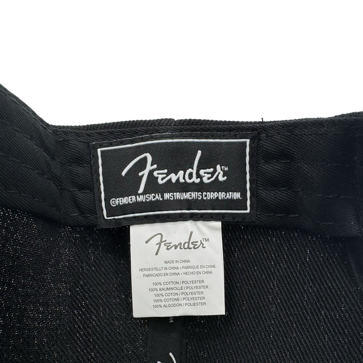 Fender Black Flat Bill Hat