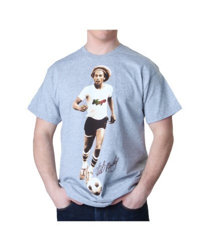 Bob Marley Rockabilia Bob Marley Kaya Soccer Slim Fit T-Shirt X-Large Mens T Shirt Officially Licensed