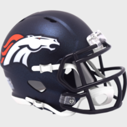 Denver Broncos NFL Mini Speed Football Helmet 2024 Primary