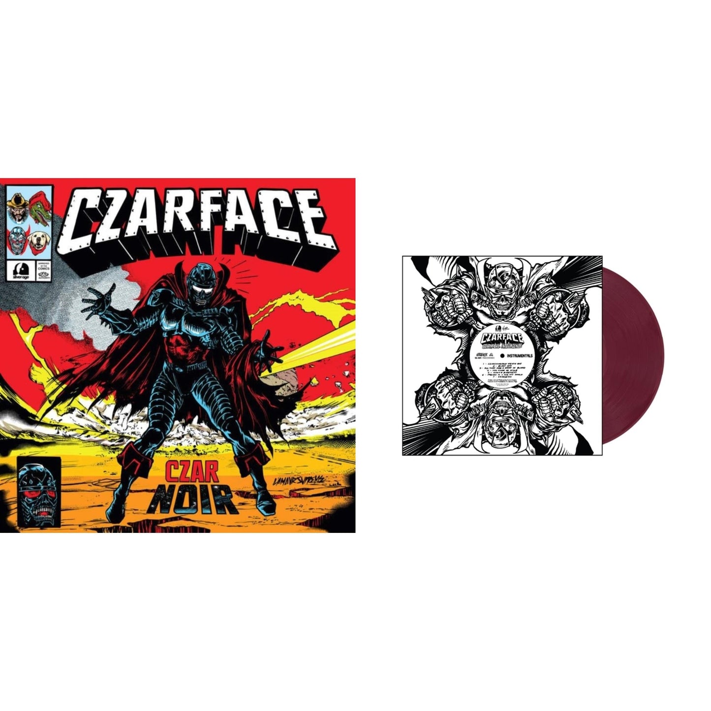 Czarface - Czar Noir (Red/White LP Vinyl) & Czartificial Intelligence (Instrumentals) (Czarvard Crimson LP Vinyl) (Res Essential)