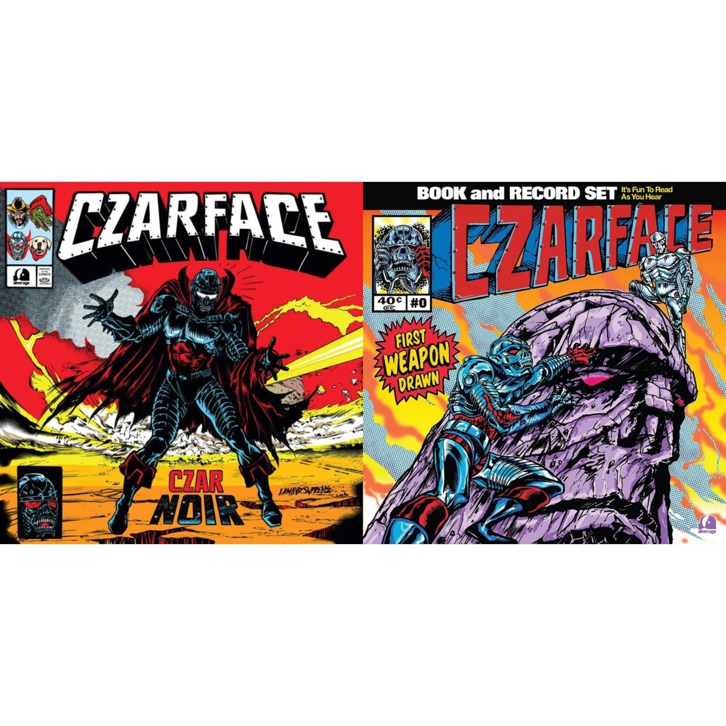 Czarface - Czar Noir (Red/White LP Vinyl) & First Weapon Drawn (Sky Blue LP Vinyl)