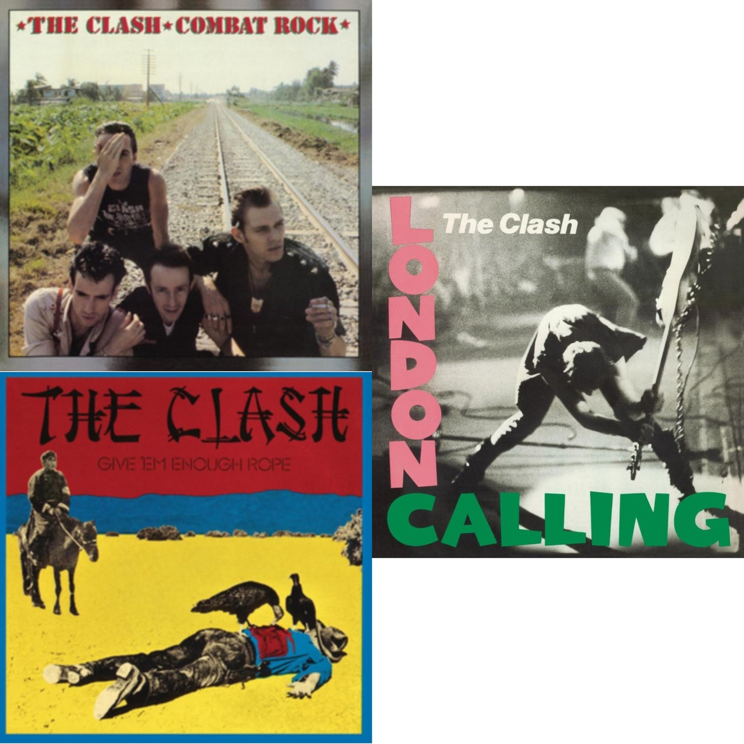 Clash - Combat Rock (180G/Remastered) & Give 'Em Enough Rope (180G/Remastered) & London Calling (2LP/180G/Remastered)