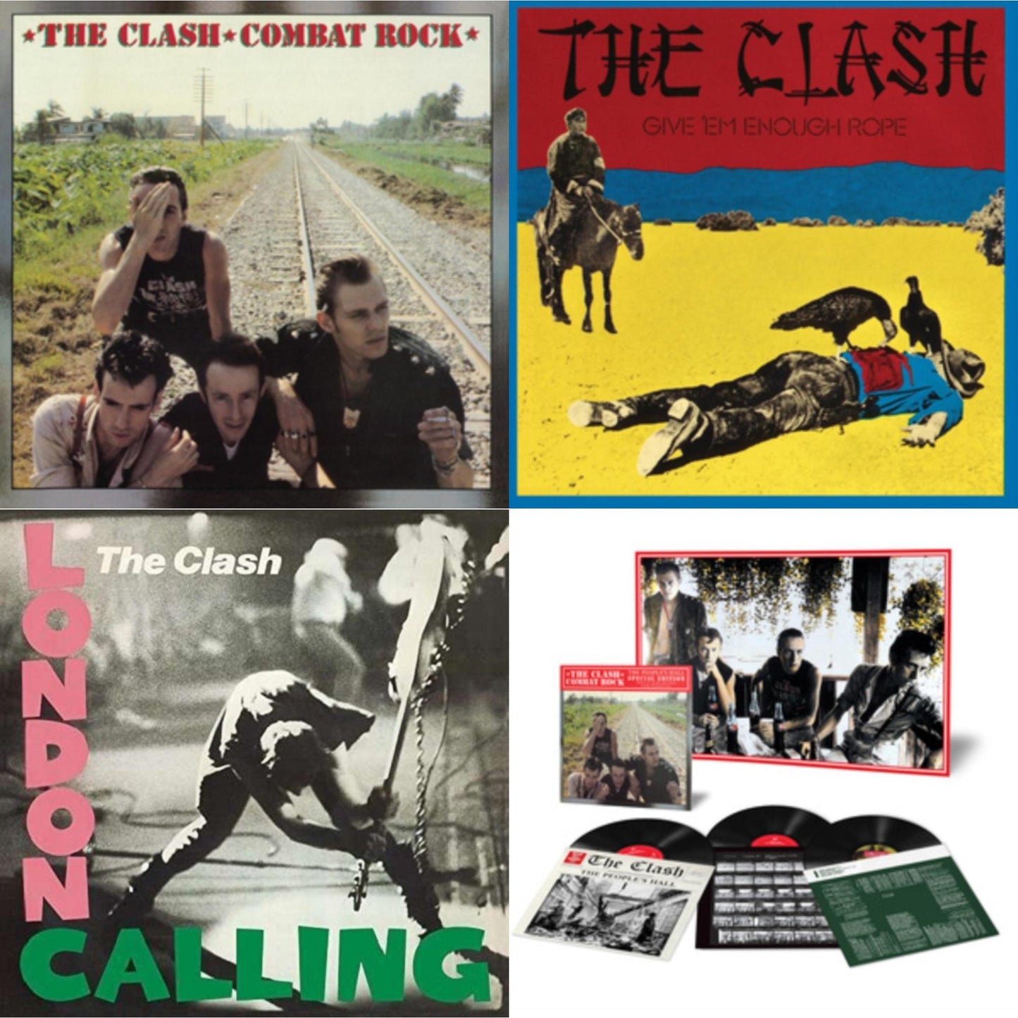 Clash - Combat Rock + The People's Hall (Special Edition/3LP/180G) & Combat Rock (180G/Remastered) & Give 'Em Enough Rope (180G/Remastered) & London Calling