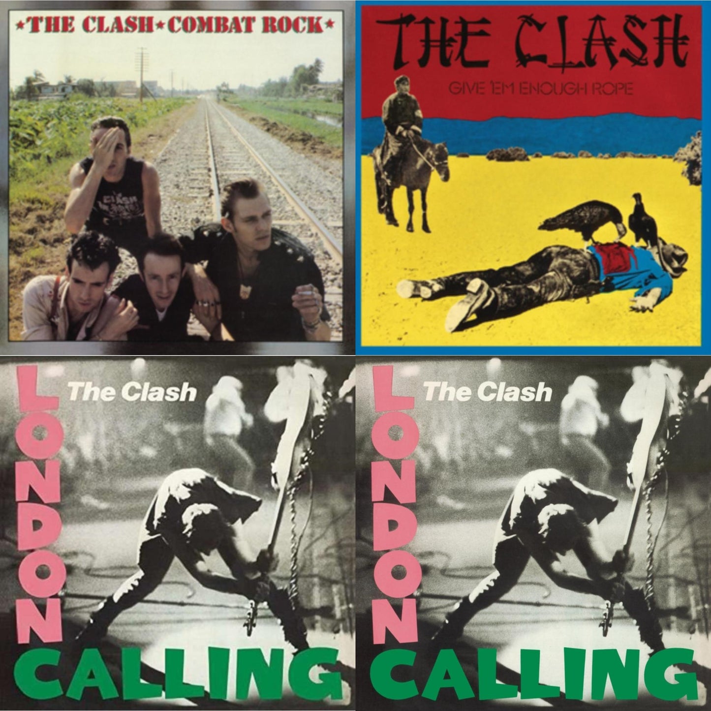 Clash - Combat Rock (180G/Remastered) & Give 'Em Enough Rope (180G/Remastered) & London Calling (2LP/180G/Remastered) & London Calling