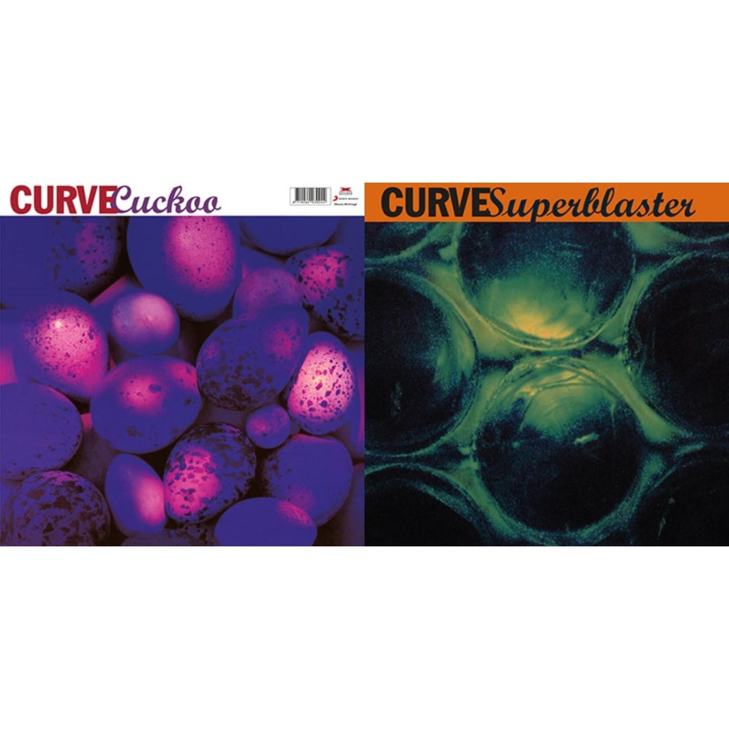 Curve - Superblaster (Flaming Colored LP Vinyl/180G) & Cuckoo (Pink & Purple Marbled LP Vinyl/180G)