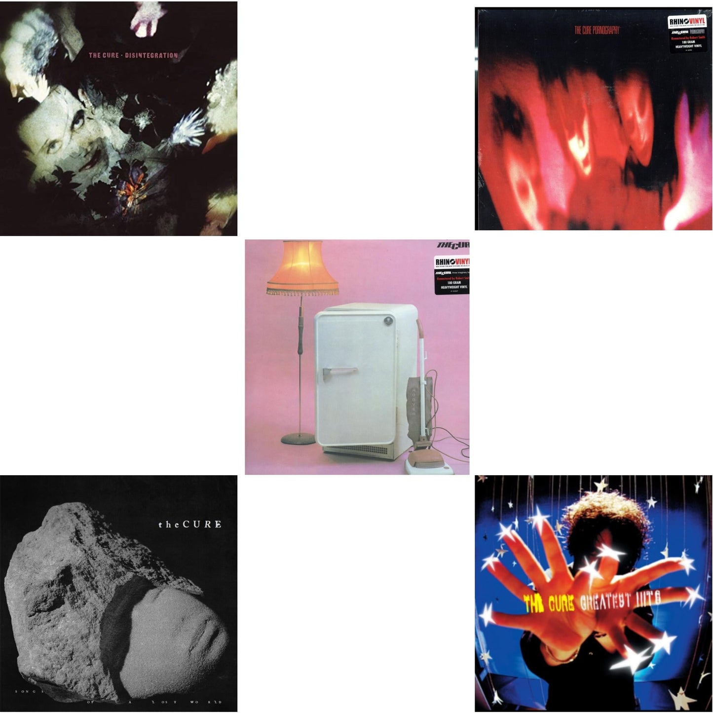Cure - Greatest Hits (2LP) & Three Imaginary Boys (180G) & Pornography (180G) & Disintegration & Songs Of A Lost World (Biovinyl/180G)
